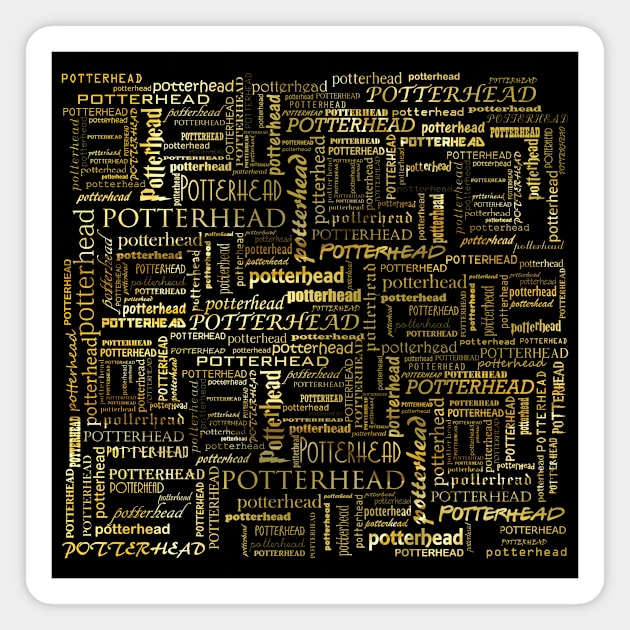 Potterhead pattern / texture (liquid gold) - gift idea Magnet by Vane22april
